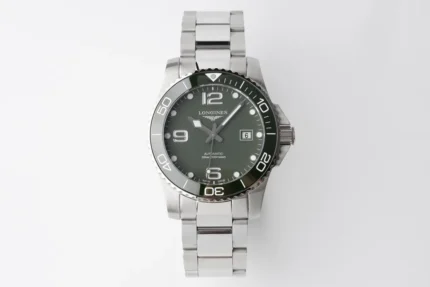 Longines Conquest Green Dial Steel Watch