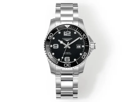 Longines Conquest Black Dial Steel Watch (2)