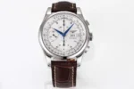 Longines Classic Chronograph Brown Leather Watch