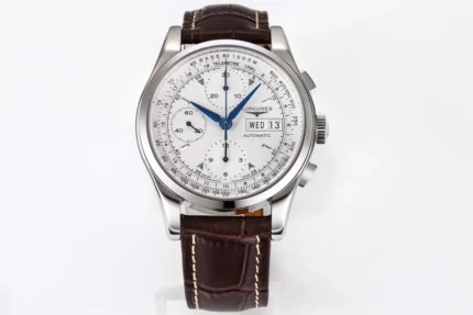 Longines Classic Chronograph Brown Leather Watch