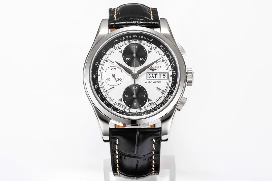 src_0-374.webp Longines Classic Chronograph Automatic Watch Black - Image 1