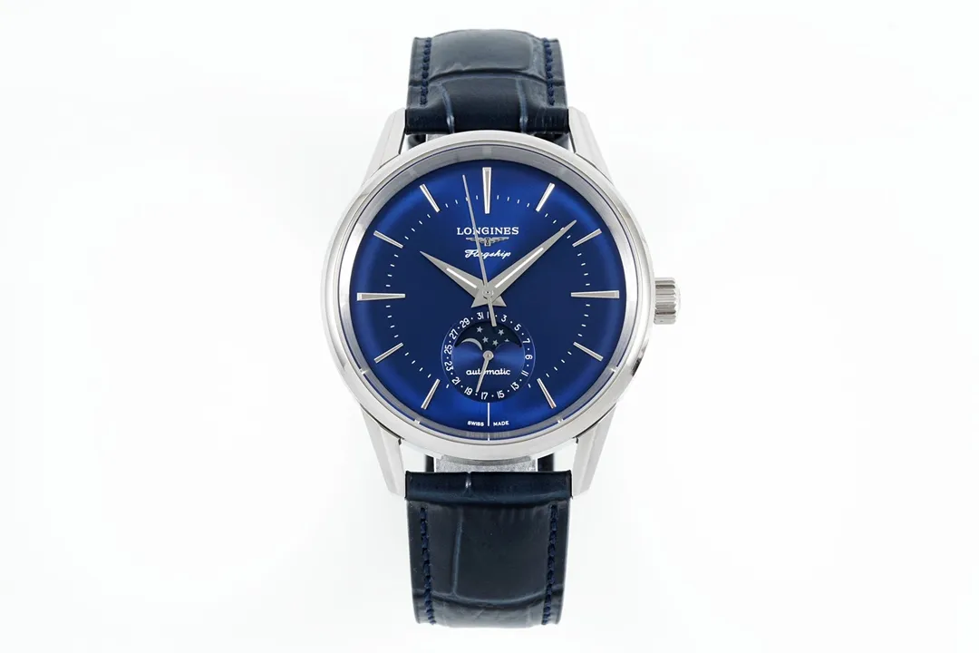 src_0-379.webp Longines Flagship Moonphase Blue Dial Watch - Image 1