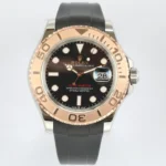 Rolex Yacht-Master 40 – Black Dial, Rose Gold Bezel, Oysterflex Strap
