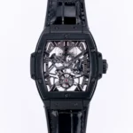 Hublot Masterpiece 906 Black Skeleton Tourbillon Watch with Rose Gold/Platinum Plating