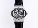 Hublot Masterpiece 906 Tourbillon Watch – Black Leather Strap, Rose Gold/Platinum Plated Case