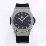 Hublot Classic Fusion Watch – Polished Brushed Titanium, Black Dial, 45MM Case