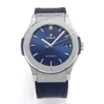 Hublot Classic Fusion WWF Replica Watch – Titanium Case, Blue Dial, Automatic Movement