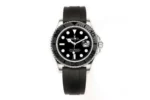 Rolex Yacht-Master 40mm – Black Dial, Stainless Steel Case, Black Rubber Strap