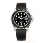 Rolex Yacht-Master 40mm – Black Dial, Stainless Steel Case, Black Rubber Strap