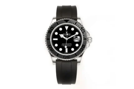 Rolex Yacht-Master 40mm – Black Dial, Stainless Steel Case, Black Rubber Strap