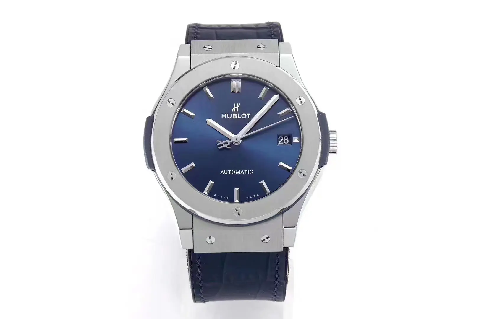 src_0-401.webp Hublot Classic Fusion WWF Replica Watch – Titanium, Blue Dial, 45MM Automatic - Image 1