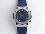 HB Hengbao Hublot Classic Fusion 45mm Blue Leather Strap Automatic Watch