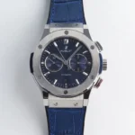 HB Hengbao Hublot Classic Fusion 45mm Blue Leather Strap Automatic Watch