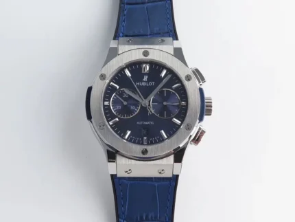 HB Hengbao Hublot Classic Fusion 45mm Blue Leather Strap Automatic Watch