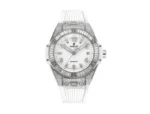 Hublot Big Bang One-Click 39mm Stainless Steel White Pave Watch – Automatic, White Strap
