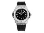 Hublot Big Bang One-Click 39mm Stainless Steel White Pave Watch with Black Strap (2)