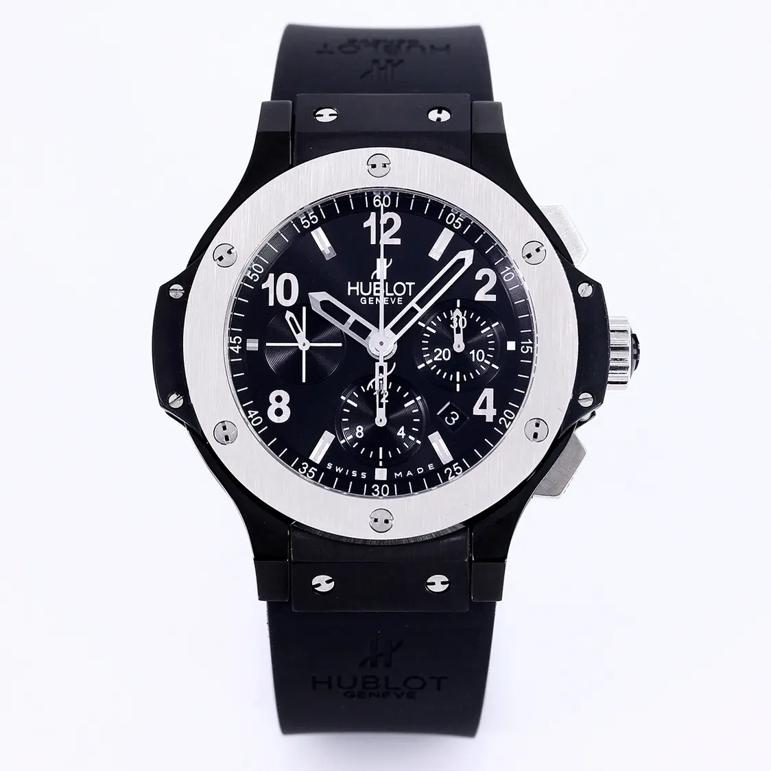src_0-417.webp Hublot Big Bang 44mm Black Ceramic Chronograph Watch with Rubber Strap (2) - Image 1