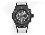 Hublot Big Bang Unico Colorful Ceramic Watch – Black with Rubber Strap, 45mm