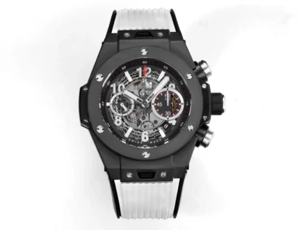 Hublot Big Bang Unico Colorful Ceramic Watch – Black with Rubber Strap, 45mm