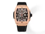 HUBLOT Spirit of Big Bang King Gold Black Rubber Strap Limited Edition Watch – Model 642.NX.0170.RX