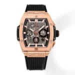 HUBLOT Spirit of Big Bang King Gold Black Rubber Strap Limited Edition Watch – Model 642.NX.0170.RX