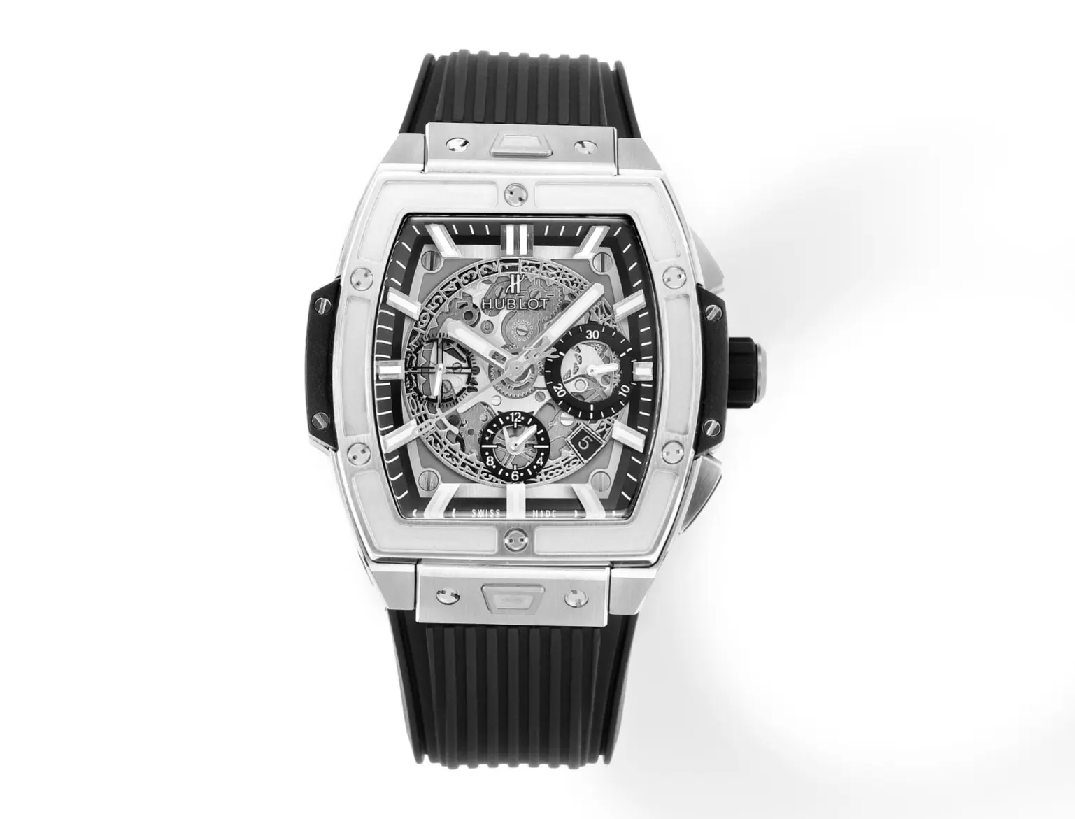 src_0-432.webp Hublot Spirit of Big Bang King Gold Chronograph Watch β Black Rubber Strap, Limited Edition - Image 1