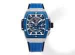 HUBLOT Spirit of Big Bang Blue Titanium & Resin Limited Edition Watch – Model 642.NX.0170.RX