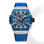 HUBLOT Spirit of Big Bang Blue Titanium & Resin Limited Edition Watch – Model 642.NX.0170.RX