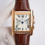 Cartier Tank W5330007 Brown Leather Watch