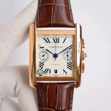 Cartier Tank W5330007 Brown Leather Watch