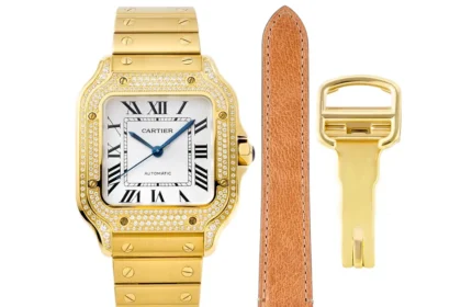 Cartier Santos de Cartier Watch Gold White