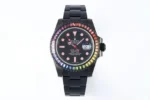 Rolex Submariner – Black Dial with Pink Markers, 40mm Case, Custom Bezel