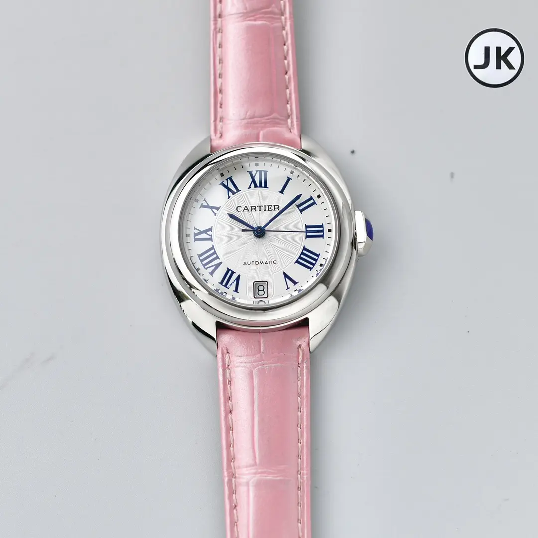 src_0-470.webp Cartier Cle de Cartier Automatic Pink Leather - Image 1