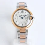Cartier Ballon Bleu Automatic Watch Rose Gold Steel