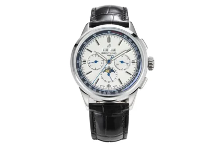 Breitling Premier B25 White Dial Black Leather
