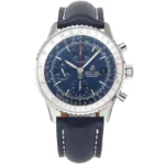 Breitling Navitimer Chronograph Blue Leather Watch