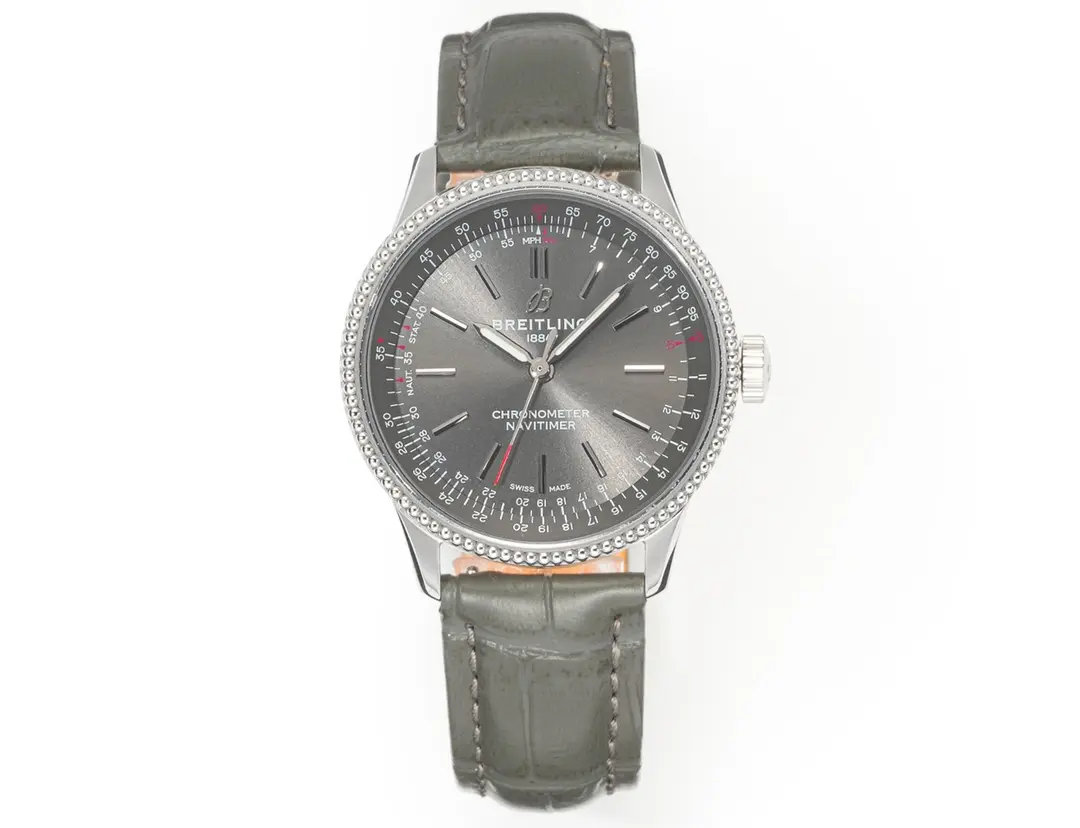 src_0-503.webp Breitling Navitimer Automatic Grey Dial Leather - Image 1