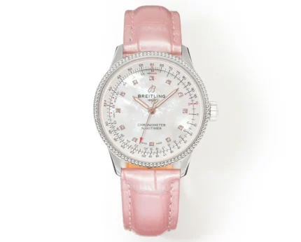 Breitling Navitimer Automatic Pink Leather