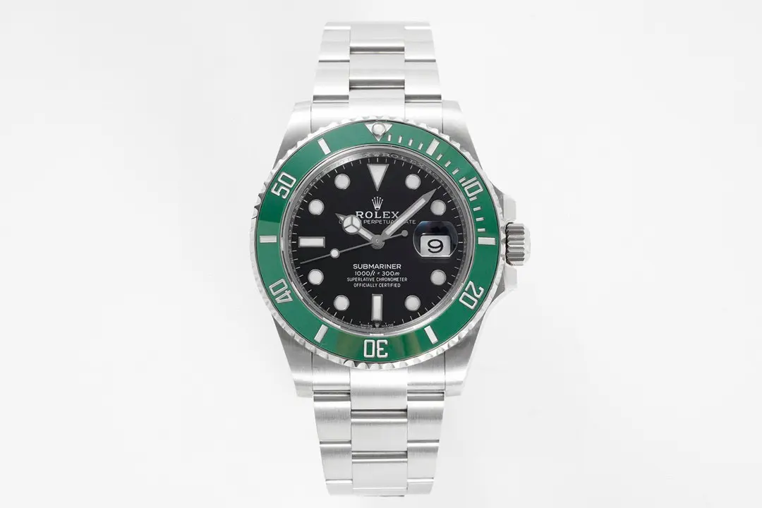 src_0-51.webp Rolex Submariner 41MM Green Bezel Black Dial Stainless Steel Watch - Image 1
