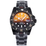 Rolex Submariner PARAKEET – Custom Gradient Green Dial, Black Carbon Fiber Bezel, 904L Steel Watch