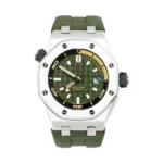 Audemars Piguet Offshore Diver Watch 15720 Green Rubber