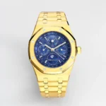 Audemars Piguet Royal Oak Perpetual Calendar Blue Dial Yellow Gold Watch
