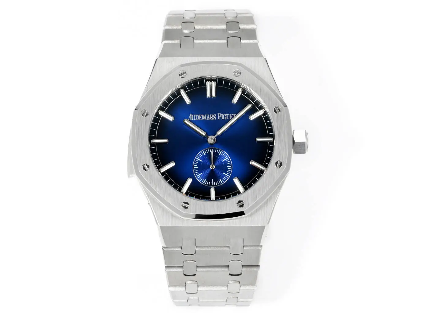 src_0-564.webp Audemars Piguet Royal Oak 26591IP Blue Dial Steel - Image 1