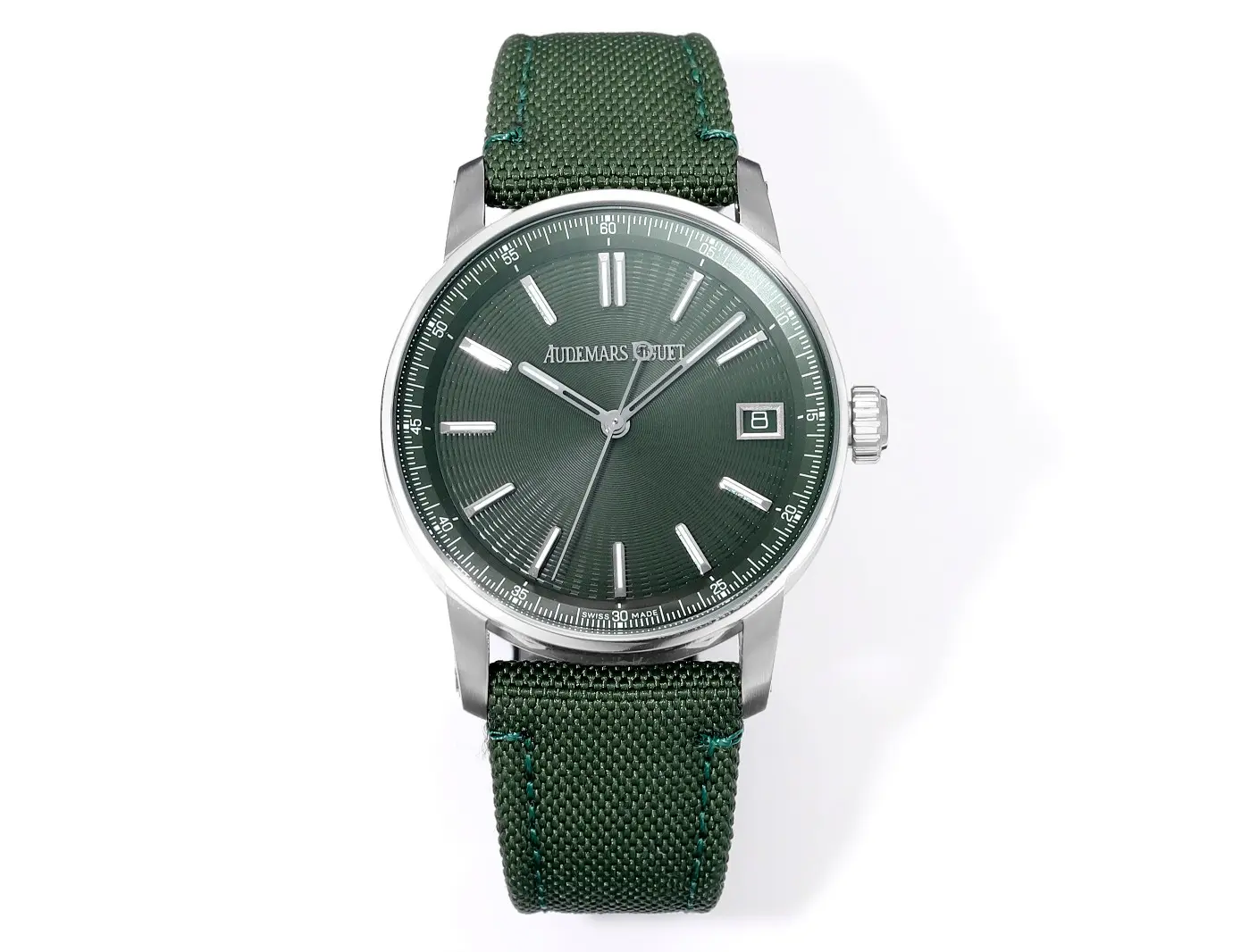 src_0-573.webp Audemars Piguet CODE 11.59 Green Woven Strap - Image 1
