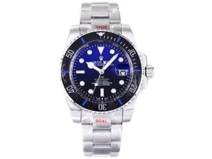 Rolex Submariner PARAKEET – Custom Blue Gradient Dial, Carbon Fiber Bezel, Stainless Steel Watch
