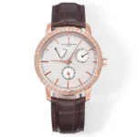 Vacheron Constantin Traditionnelle 83520/000R-9909 Mechanical Watch – Rose Gold, Brown Leather Strap, Multi-Function Dial