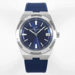 Vacheron Constantin Overseas Blue Dial Stainless Steel Watch with Interchangeable Rubber Strap – 41mm