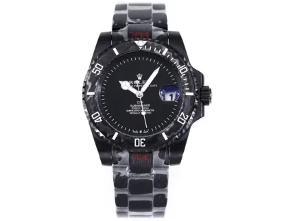 Rolex Submariner PARAKEET – Black Custom Carbon Fiber Bezel, Gradient Green Dial