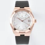 Vacheron Constantin Overseas 4500V Series – Rose Gold Case, Black Rubber Strap, Luxury Steel Watch
