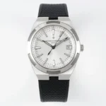 Vacheron Constantin Overseas 4500V Series – Silver Dial, Black Rubber Strap, Luxury Steel Watch